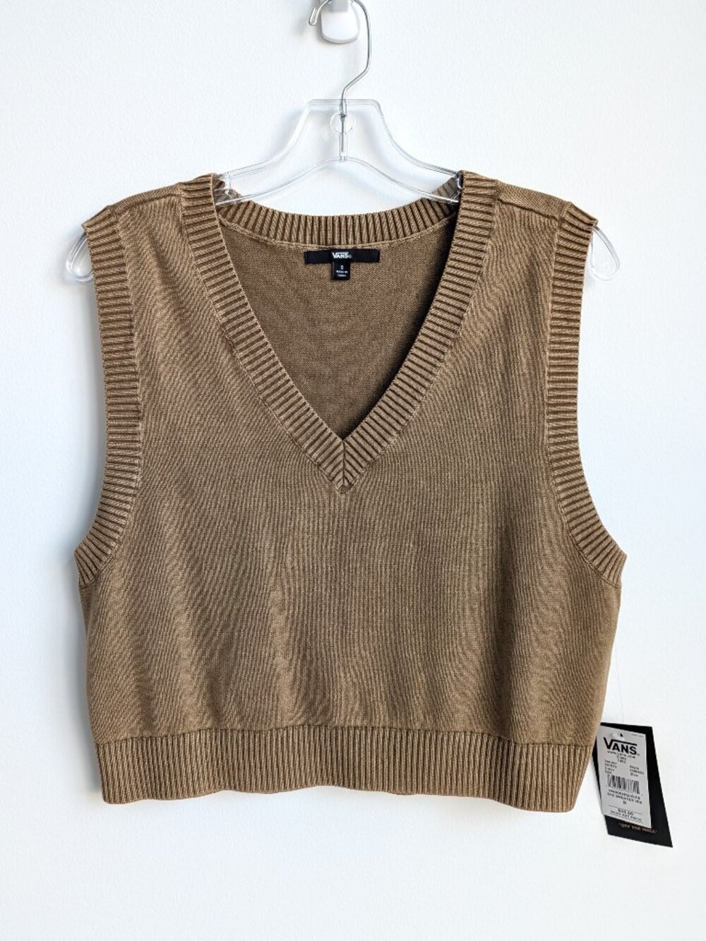 NWT VANS Syd Cropped Sweater Vest | Small